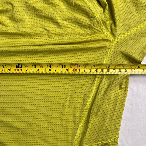 Lululemon Yellow Lightweight Short Sleeve Stretch Workout Shirt Size Large - Picture 5 of 6